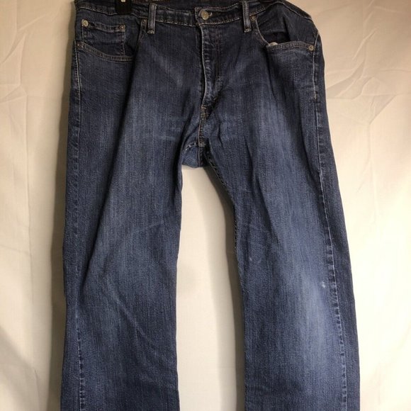❤️Levi's 514 Jeans Size 38 x 30 Made In Mexico Distressed EUC - Picture 1 of 4